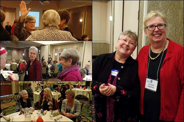 Friendly people are found at the AAUW SGB Luncheons