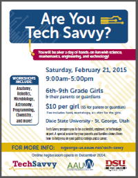AAUW SGB: Tech Savvy: Feb. 21,2015